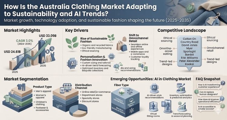 Australia Clothing Market Poised for $33.09 Billion by 2035 with 3% CAGR Driven by Sustainable Fashion