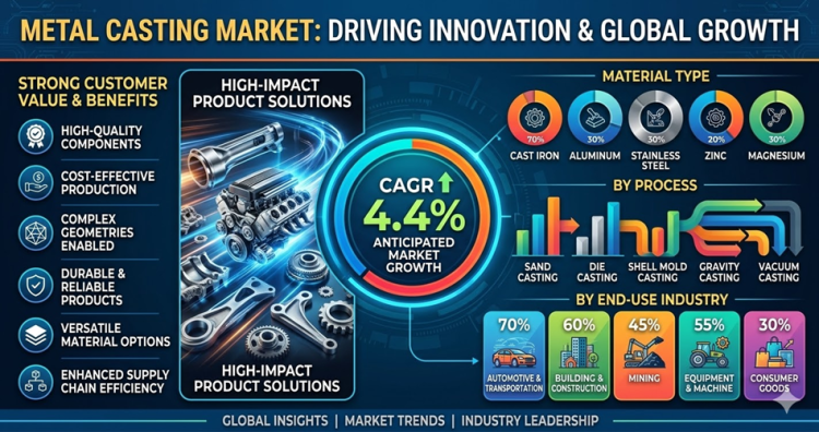 Ancient Craft, Modern Imperative: How the Global Metal Casting Market Is Forging the Future of EVs, Aerospace, and Infrastructure on Its Way to USD 240.61 Billion by 2035